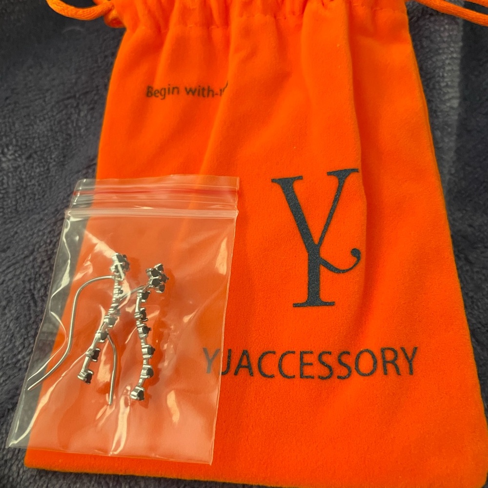 Silver and Blue Star Earrings ⭐️ 925